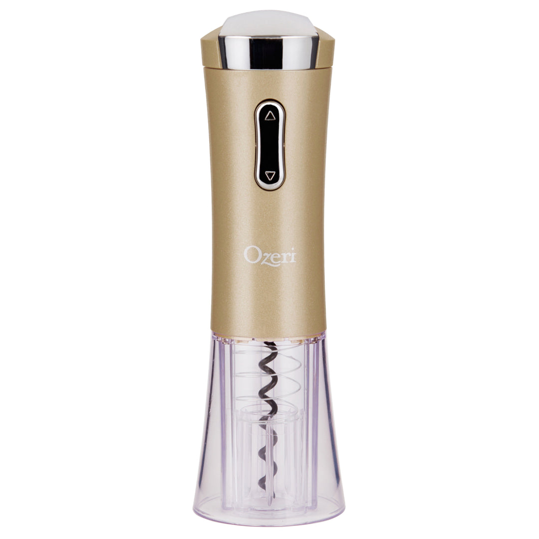 Ozeri Nouveaux Electric Wine Opener Cordless Foil Cutter Fast Rechargeable 40 Bottles Image 5