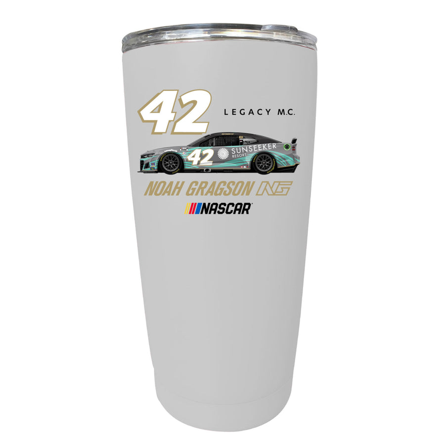 42 Noah Gragson Officially Licensed 16oz Stainless Steel Tumbler Image 1