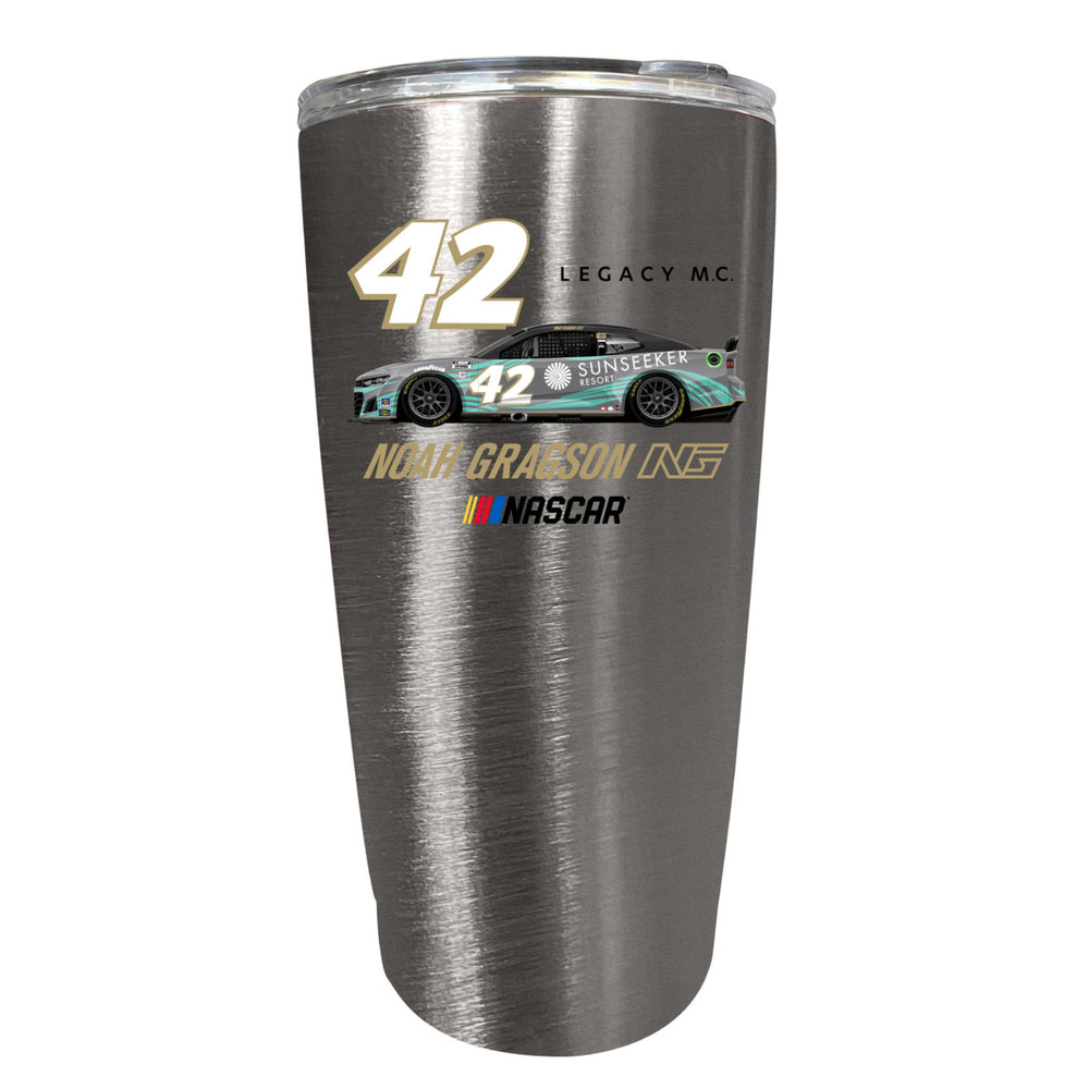 42 Noah Gragson Officially Licensed 16oz Stainless Steel Tumbler Image 2