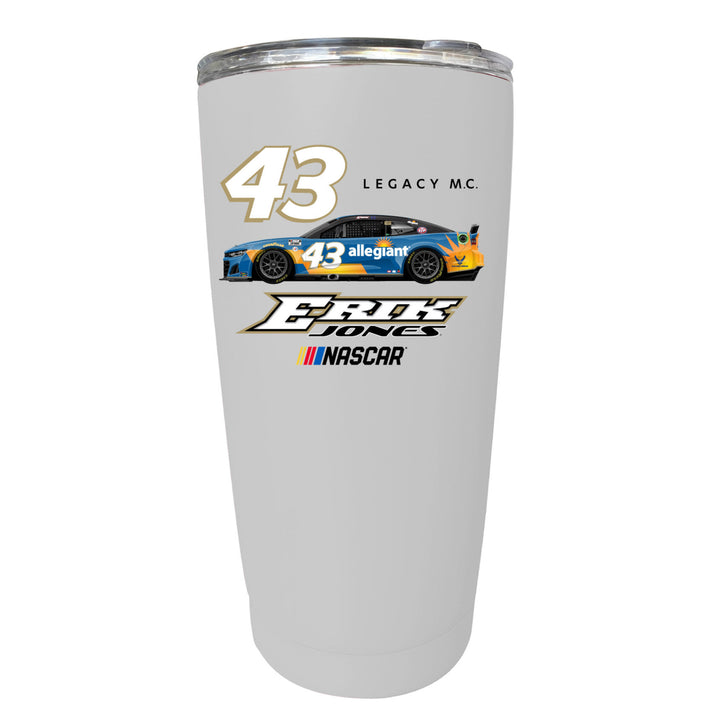 43 Erik Jones Officially Licensed 16oz Stainless Steel Tumbler Image 1