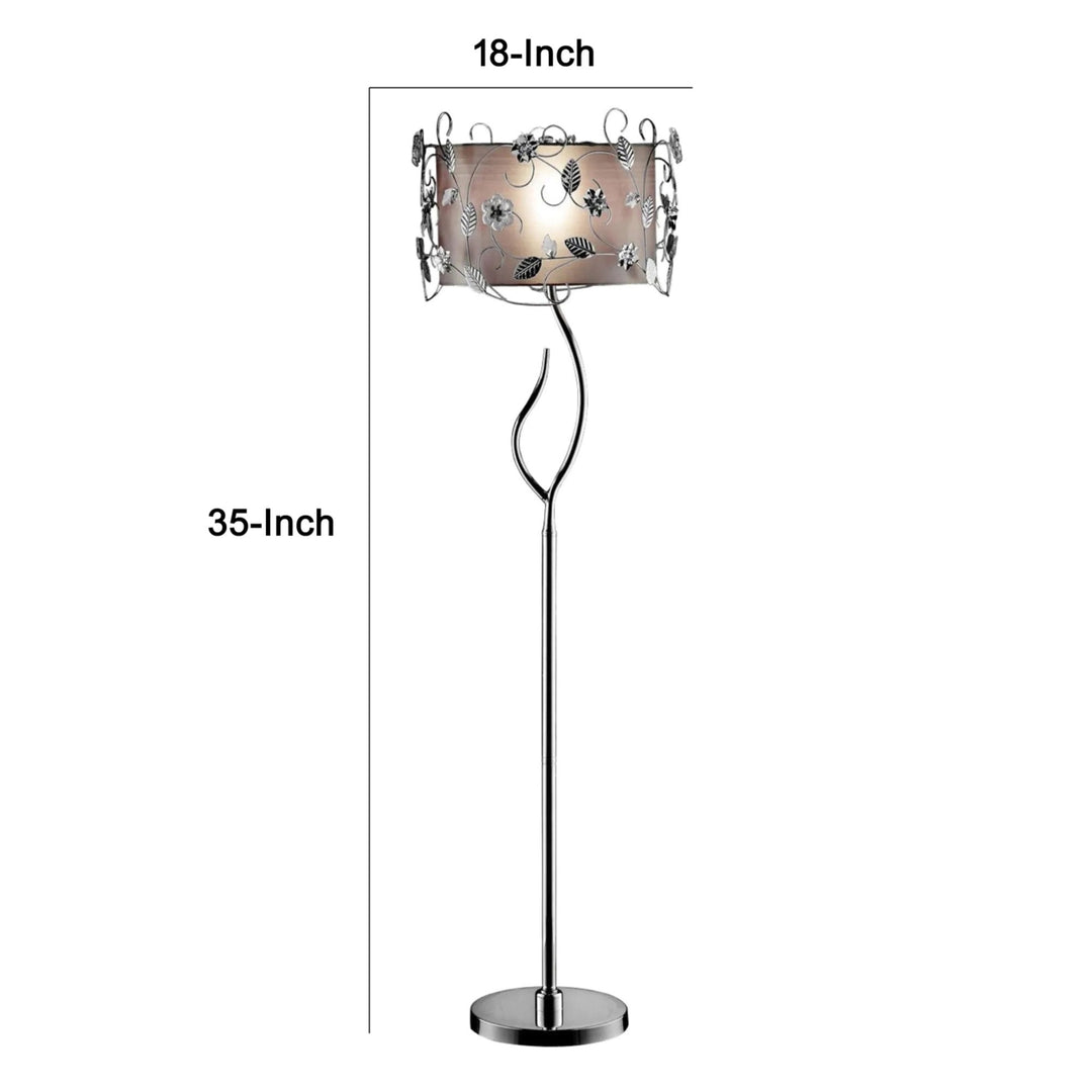 Elva Traditional Floor Lamp - Saltoro Sherpi Image 5