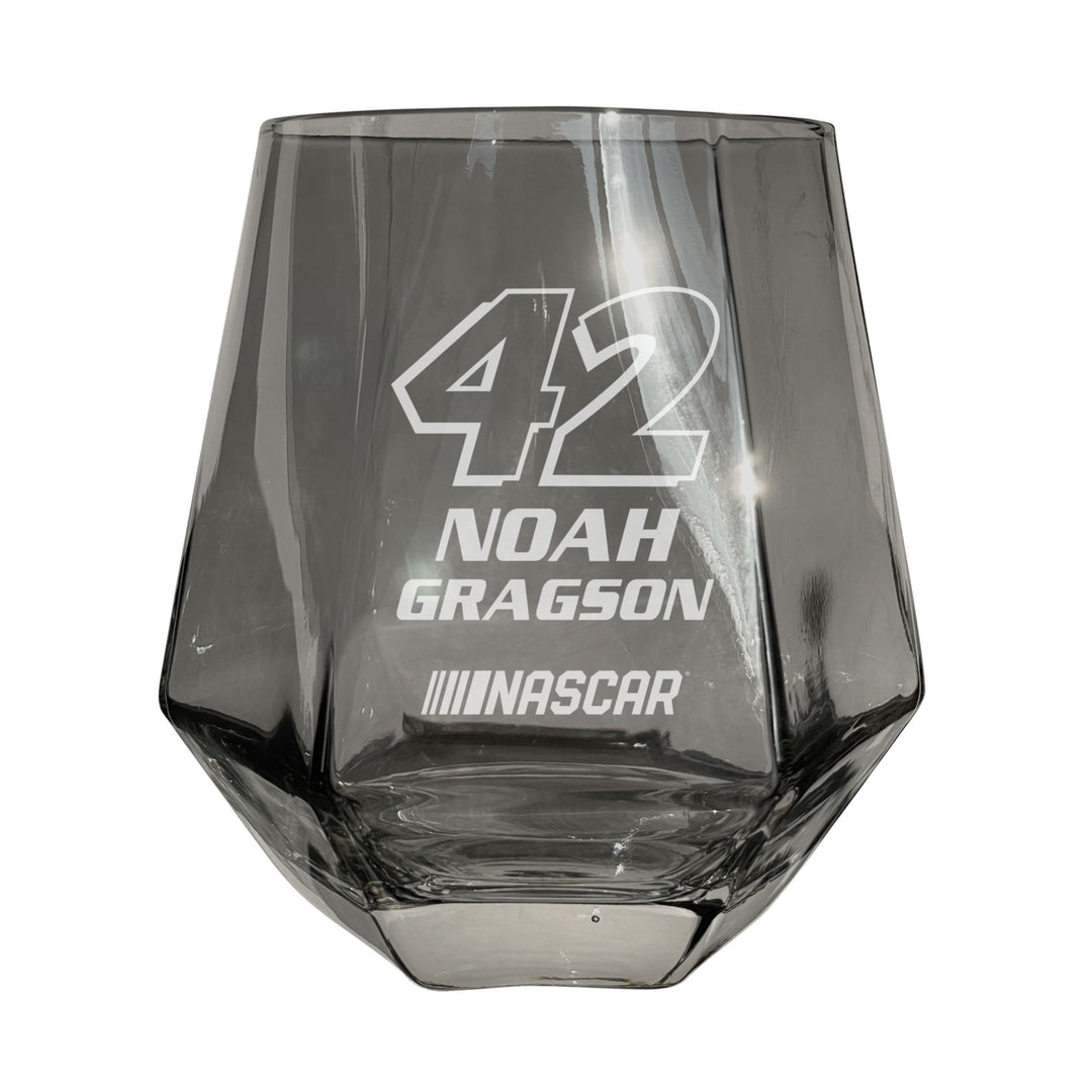 42 Noah Gragson Officially Licensed 10 oz Engraved Diamond Wine Glass Image 3