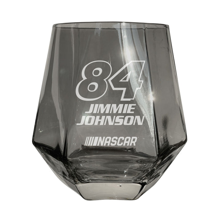 84 Jimmie Johnson Officially Licensed 10 oz Engraved Diamond Wine Glass Image 3