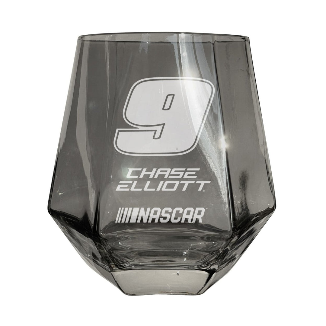 9 Chase Elliott Officially Licensed 10 oz Engraved Diamond Wine Glass Image 3