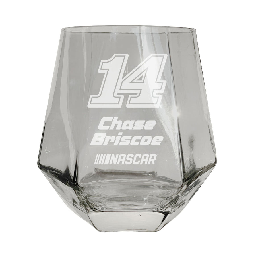 14 Chase Briscoe Officially Licensed 10 oz Engraved Diamond Wine Glass Image 1