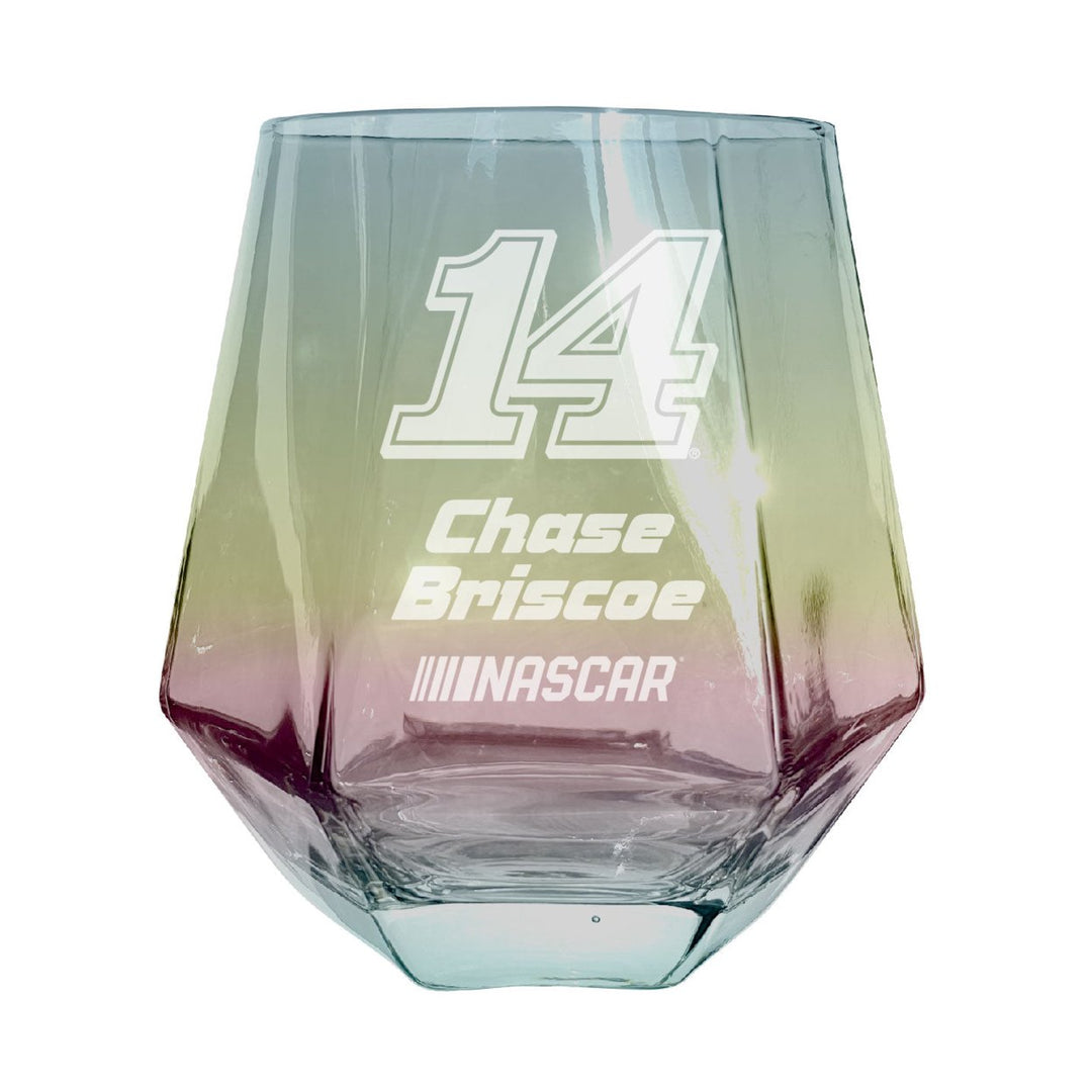 14 Chase Briscoe Officially Licensed 10 oz Engraved Diamond Wine Glass Image 1