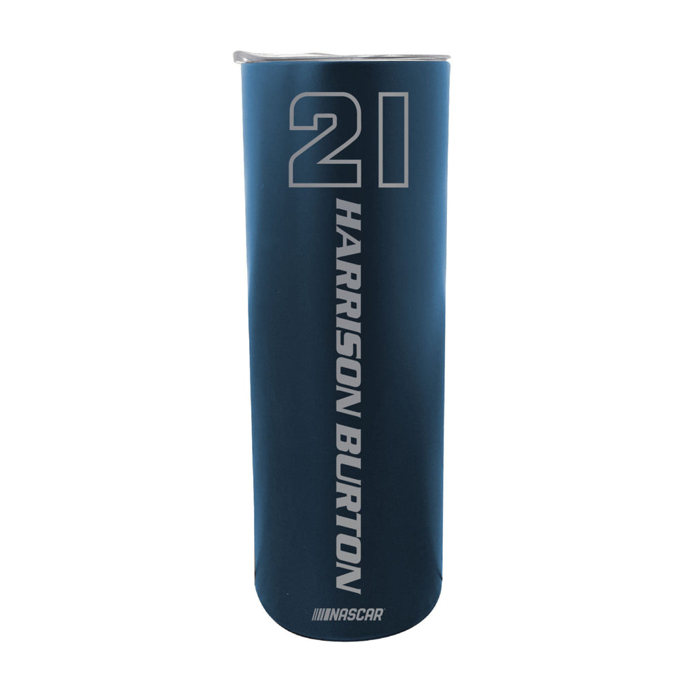 21 Harrison Burton Officially Licensed 20oz Insulated Stainless Steel Skinny Tumbler Image 2