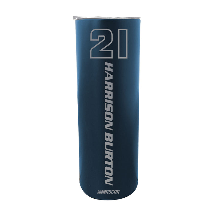 21 Harrison Burton Officially Licensed 20oz Insulated Stainless Steel Skinny Tumbler Image 2