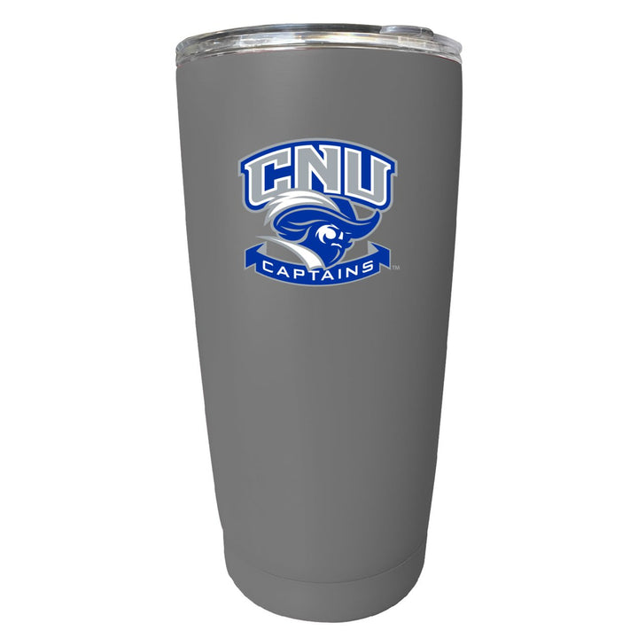 Christopher Newport Captains NCAA Insulated Tumbler - 16oz Stainless Steel Travel Mug Image 1