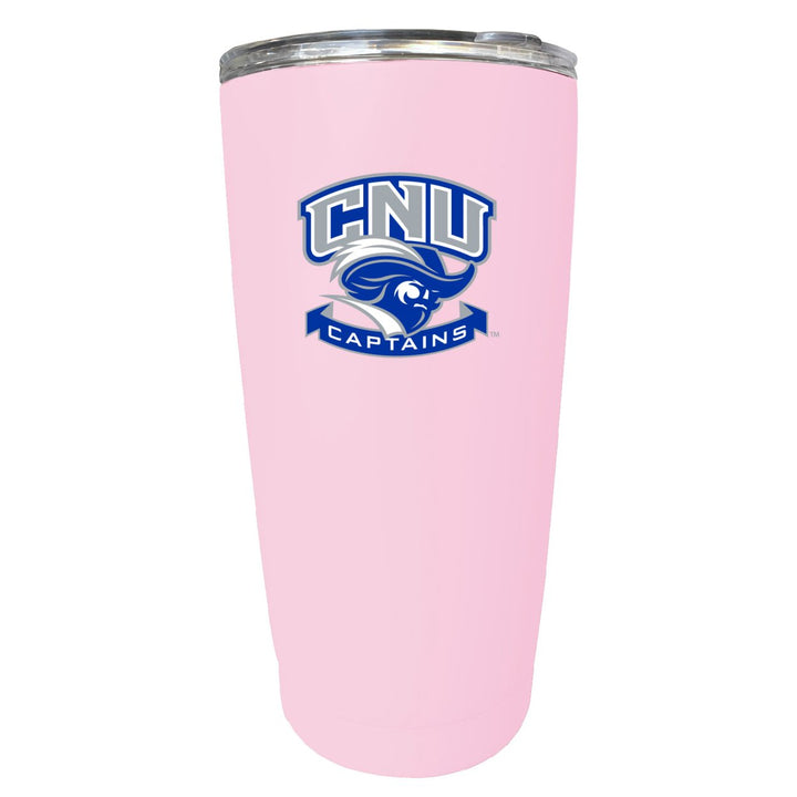 Christopher Newport Captains NCAA Insulated Tumbler - 16oz Stainless Steel Travel Mug Image 2