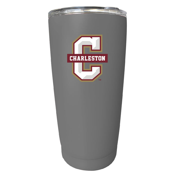 College of Charleston NCAA Insulated Tumbler - 16oz Stainless Steel Travel Mug Image 1