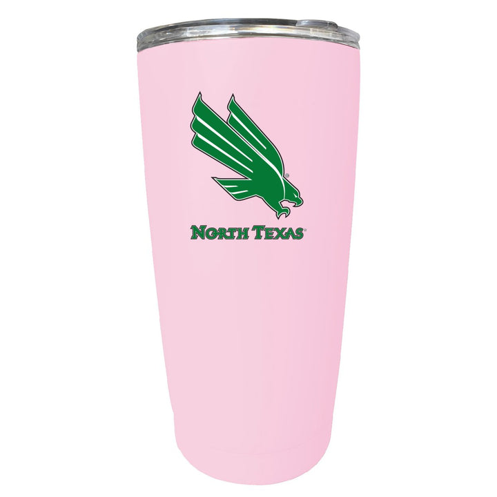 North Texas NCAA Insulated Tumbler - 16oz Stainless Steel Travel Mug Image 2