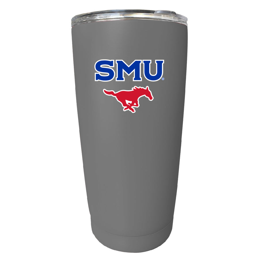 Southern Methodist University NCAA Insulated Tumbler - 16oz Stainless Steel Travel Mug Image 1