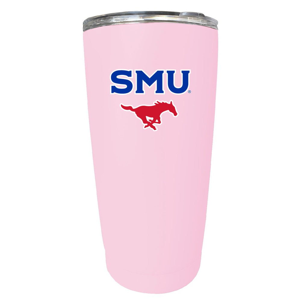 Southern Methodist University NCAA Insulated Tumbler - 16oz Stainless Steel Travel Mug Image 2