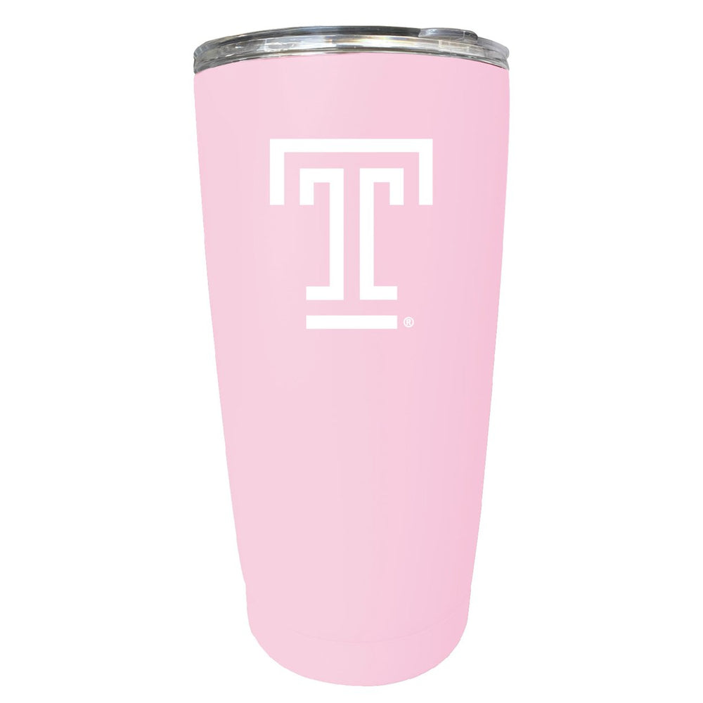 Temple University NCAA Insulated Tumbler - 16oz Stainless Steel Travel Mug Image 2