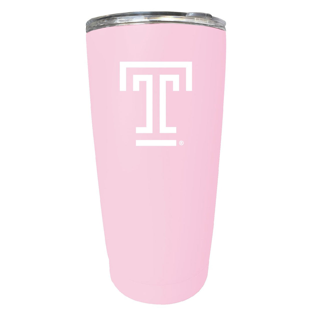 Temple University NCAA Insulated Tumbler - 16oz Stainless Steel Travel Mug Image 1