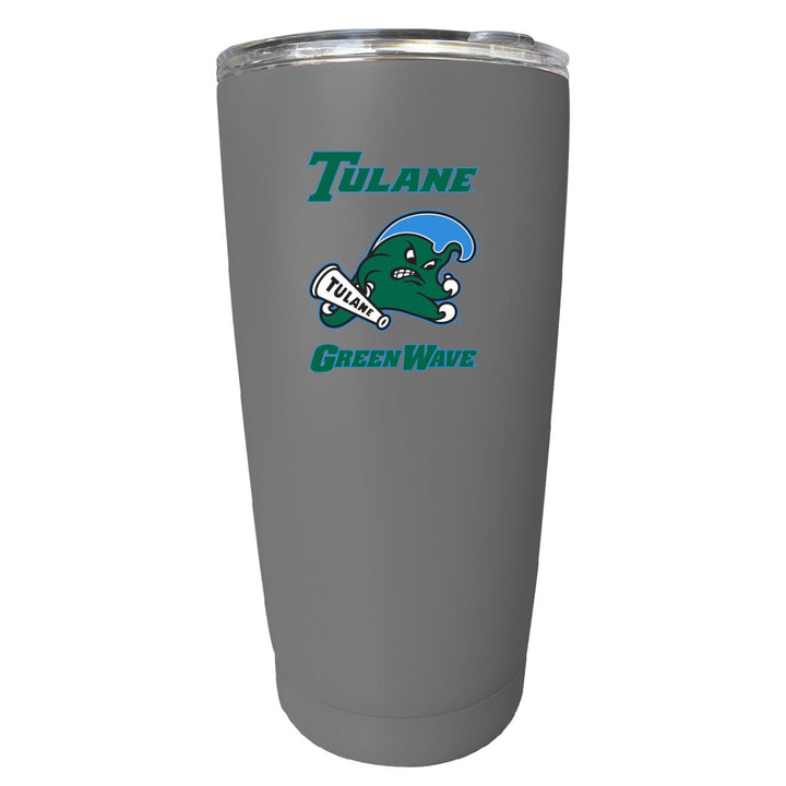 Tulane University Green Wave NCAA Insulated Tumbler - 16oz Stainless Steel Travel Mug Image 1