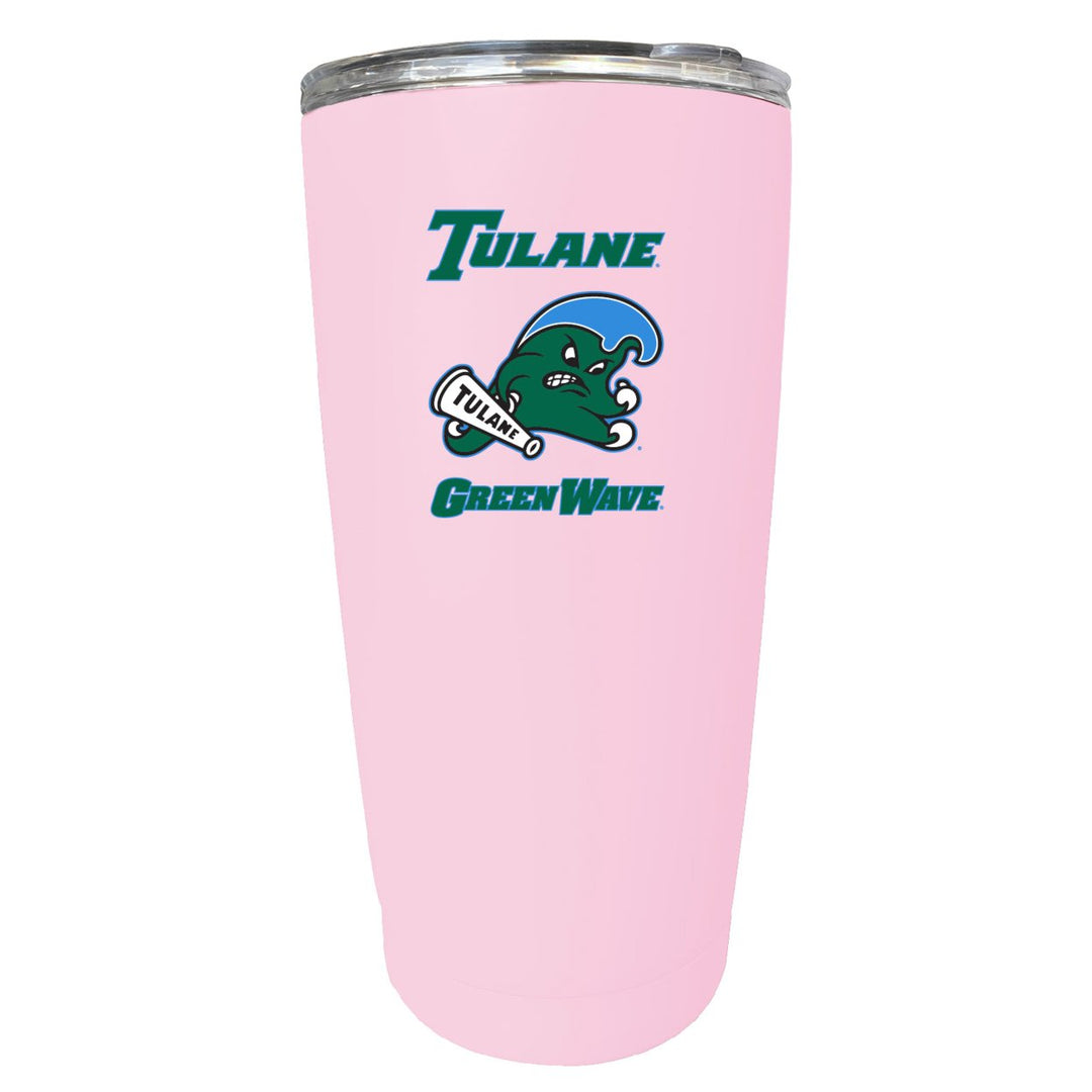 Tulane University Green Wave NCAA Insulated Tumbler - 16oz Stainless Steel Travel Mug Image 2