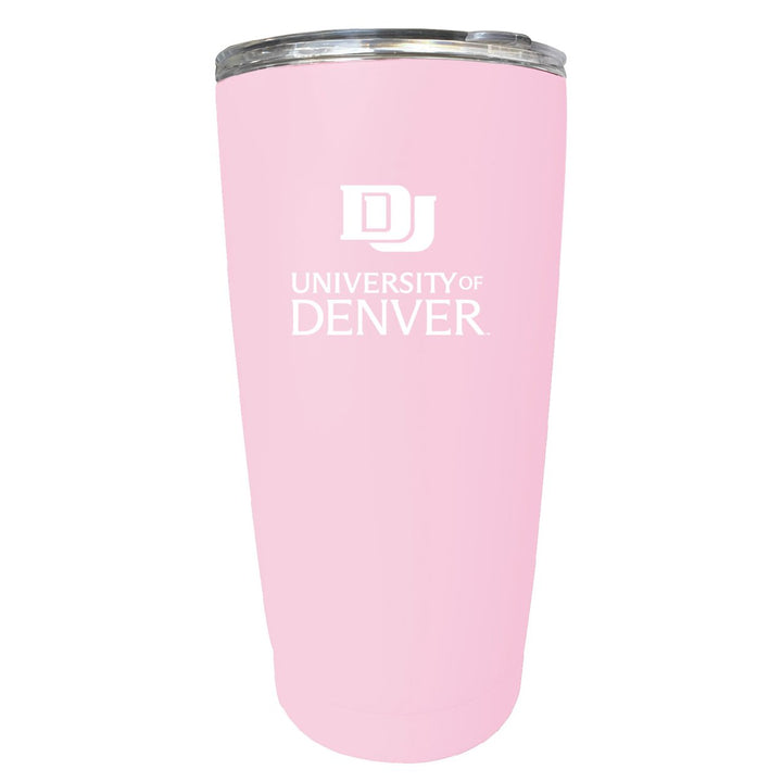 University of Denver Pioneers NCAA Insulated Tumbler - 16oz Stainless Steel Travel Mug Image 1