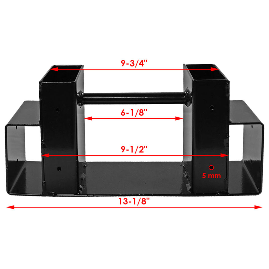 Sunnydaze Powder-Coated Steel Adjustable Firewood Log Rack Brackets Image 3