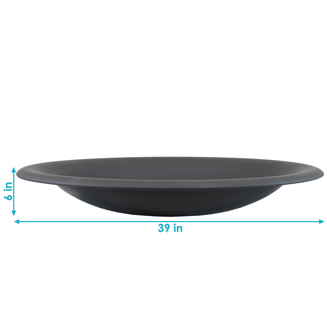 Sunnydaze 39 in Classic Elegance Steel Replacement Fire Pit Bowl - Black Image 3