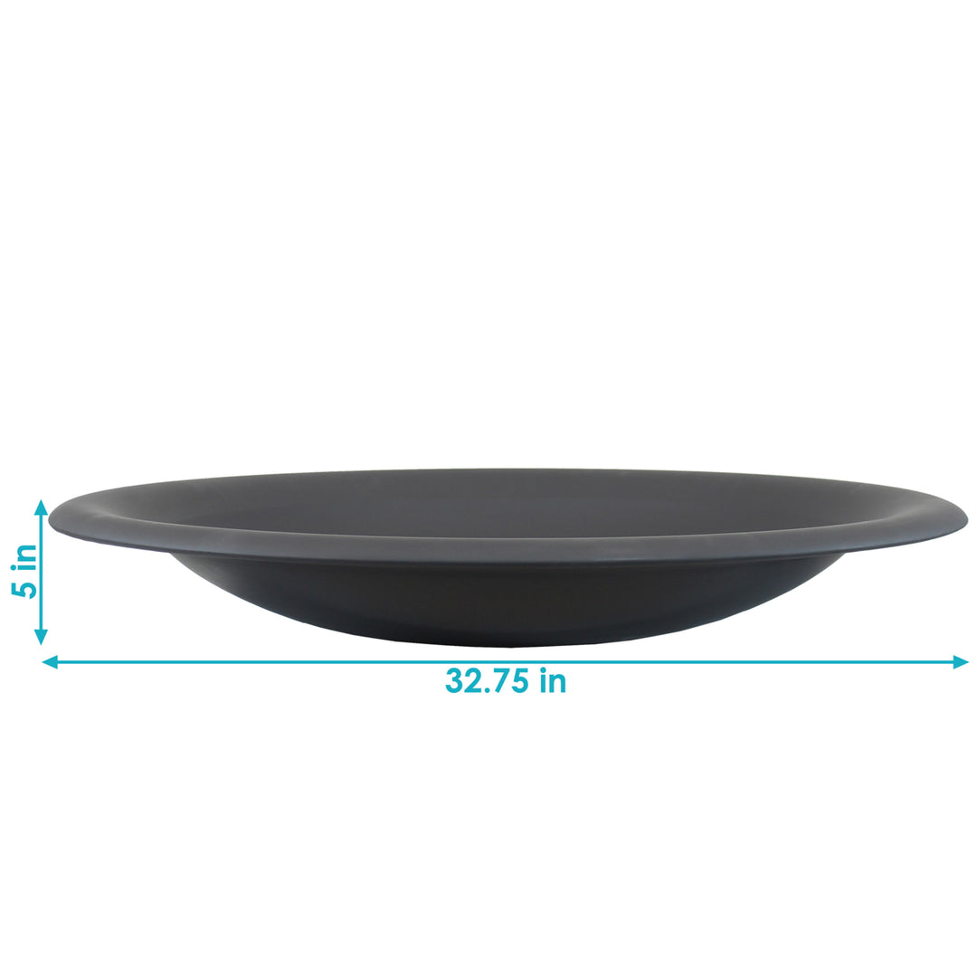 Sunnydaze 33 in Classic Elegance Steel Replacement Fire Pit Bowl - Black Image 3