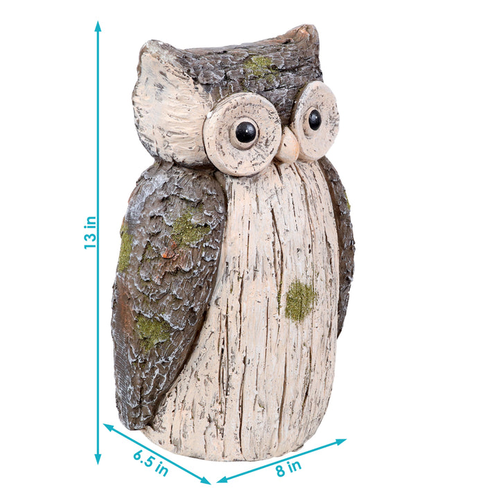 Sunnydaze Ophelia the Woodland Owl Indoor/Outdoor Statue - 13 in Image 3