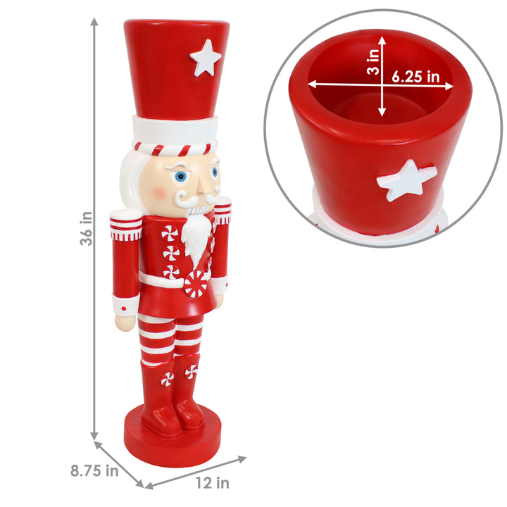 Sunnydaze Alfonso the Noble Indoor and Outdoor Nutcracker Statue - 36 in Image 3