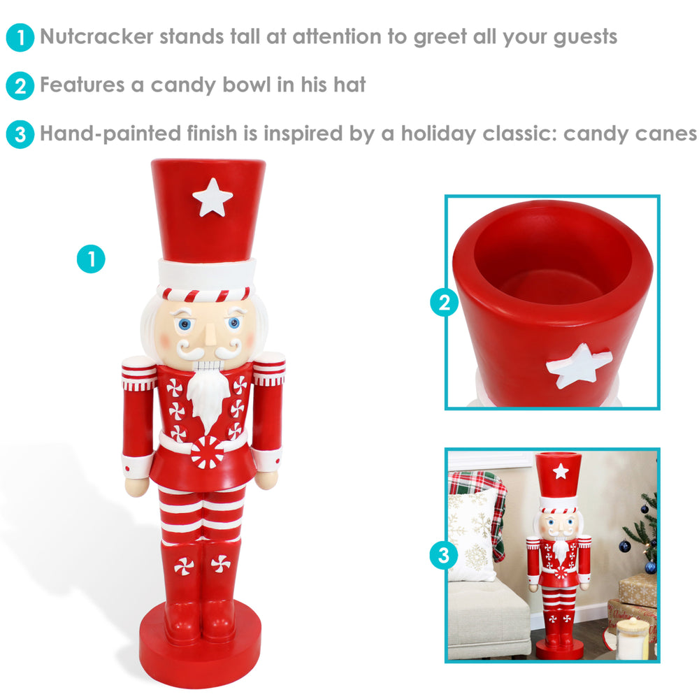 Sunnydaze Alfonso the Noble Indoor and Outdoor Nutcracker Statue - 36 in Image 2