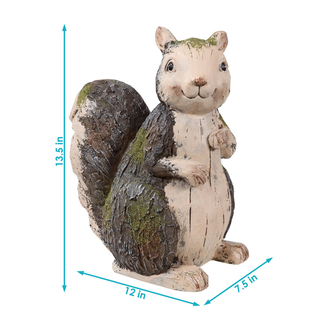 Sunnydaze Silas the Woodland Squirrel MGO Indoor/Outdoor Statue - 13 in Image 3