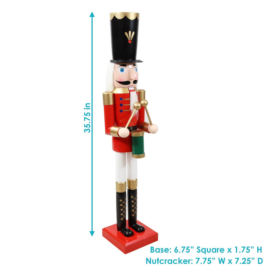 Sunnydaze Noah the Harmonious Indoor Christmas Nutcracker Statue - 35.75 in Image 3