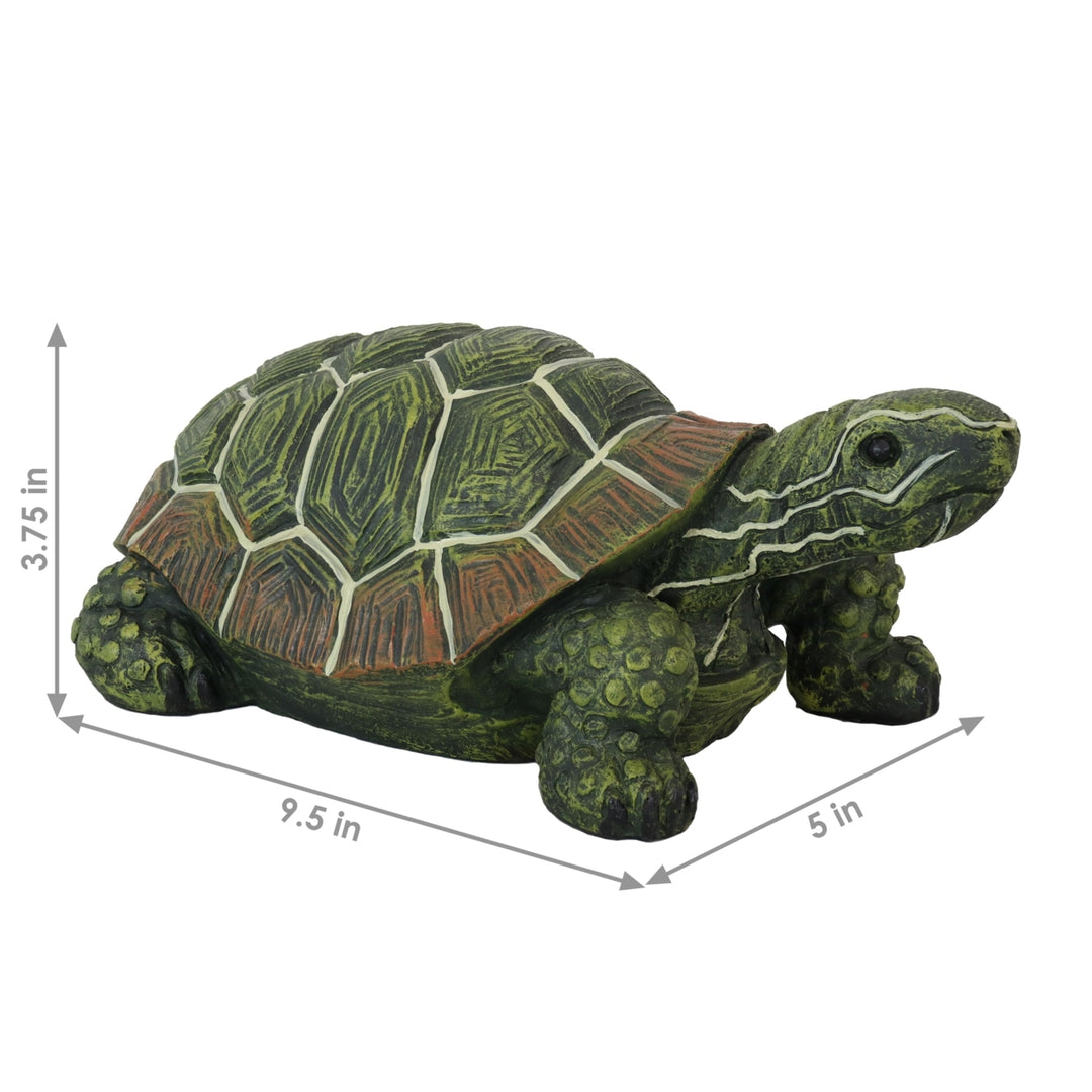 Sunnydaze Terrance the Tortoise Indoor and Outdoor Statue - 9 in - Set of 2 Image 3