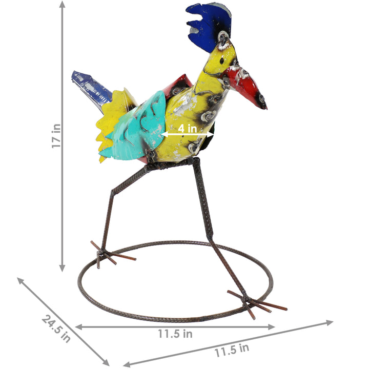 Sunnydaze Ace the Roadrunner Indoor/Outdoor Metal Yard Art Statue - 12 in Image 3