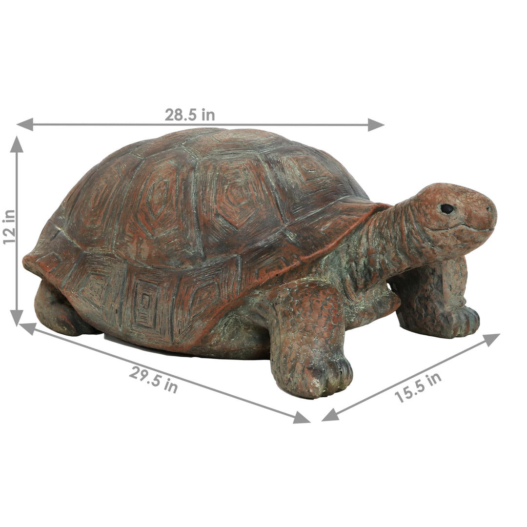 Sunnydaze Talia the Tortoise Indoor/Outdoor Garden Statue - 12 in Image 3