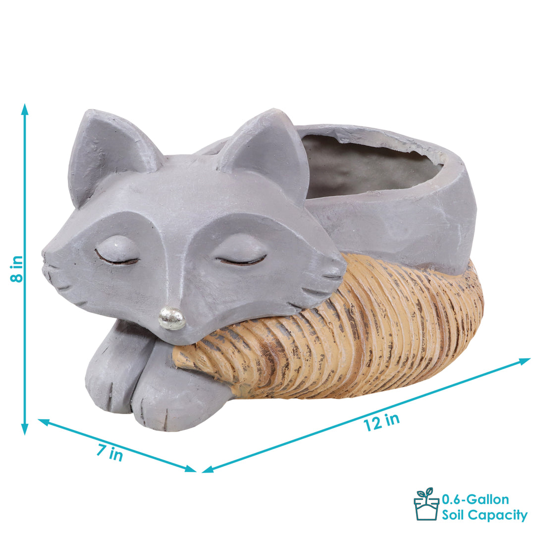 Sunnydaze Magnesium Oxide Finley the Fox Indoor Plater Statue - 8 in Image 3