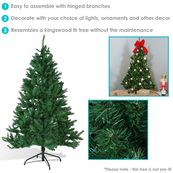 Sunnydaze Tannenbaum Indoor Unlit Artificial Christmas Tree - 5 ft Image 2