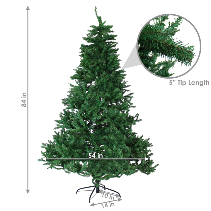 Sunnydaze Tannenbaum Indoor Unlit Artificial Christmas Tree - 7 ft Image 3