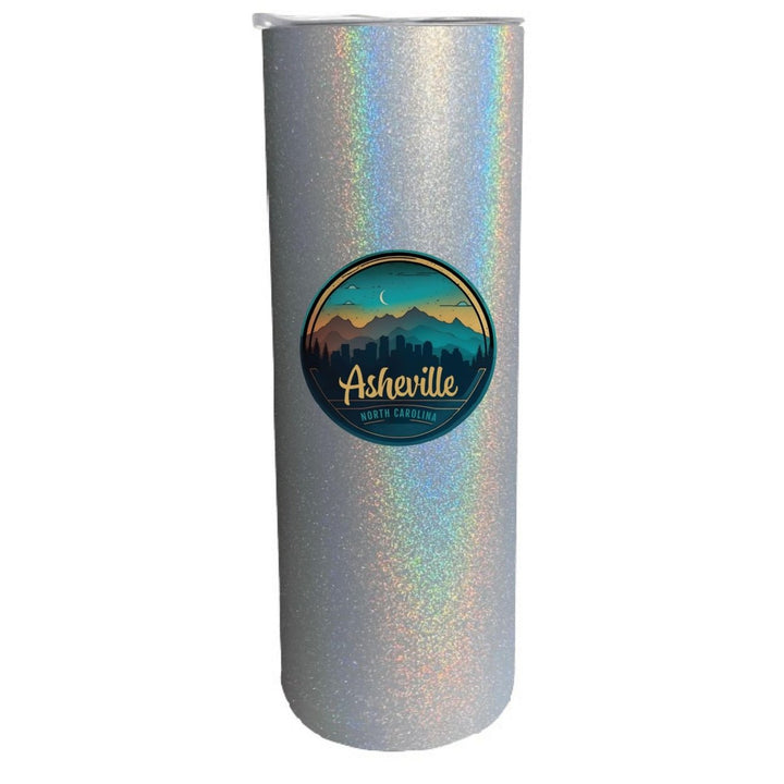 Asheville North Carolina Souvenir 20 oz Insulated Stainless Steel Skinny Tumbler Image 1