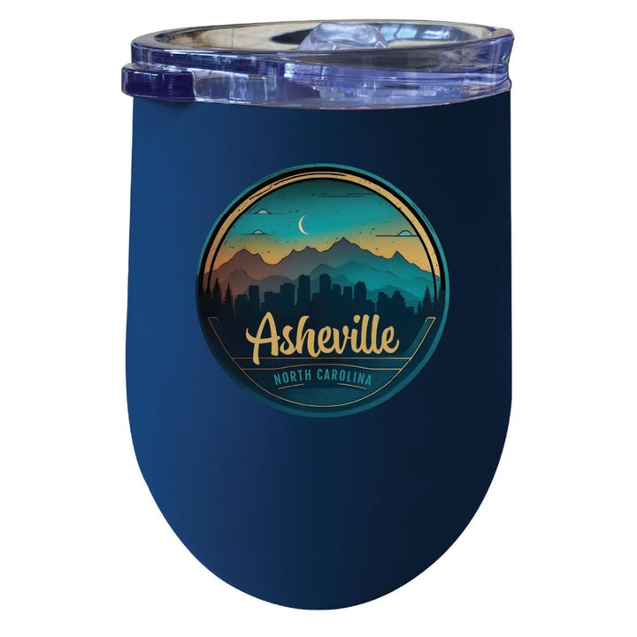 Asheville North Carolina Souvenir 12 oz Insulated Wine Stainless Steel Tumbler Image 1