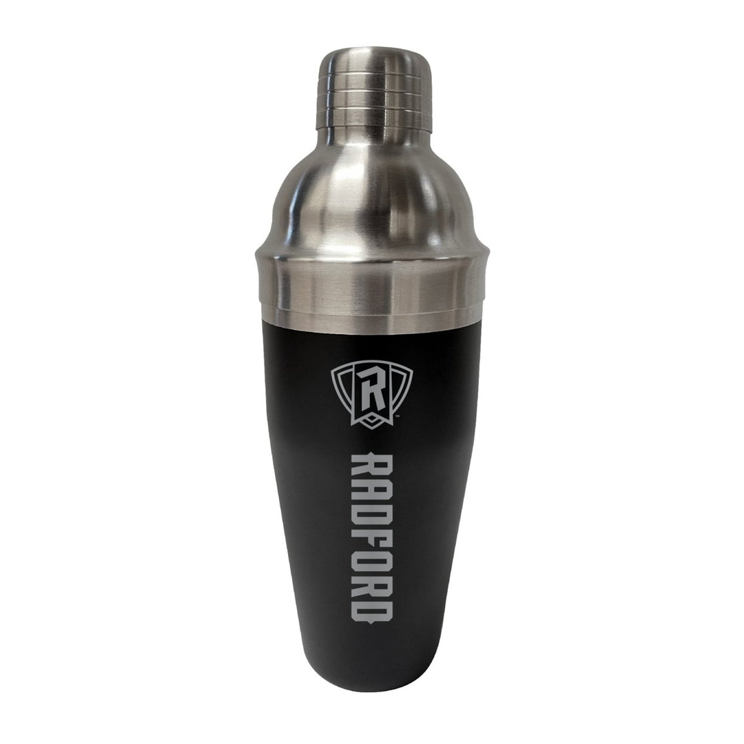 Radford University Highlanders NCAA Official 24 oz Engraved Stainless Steel Cocktail Shaker College Team Spirit Drink Image 1