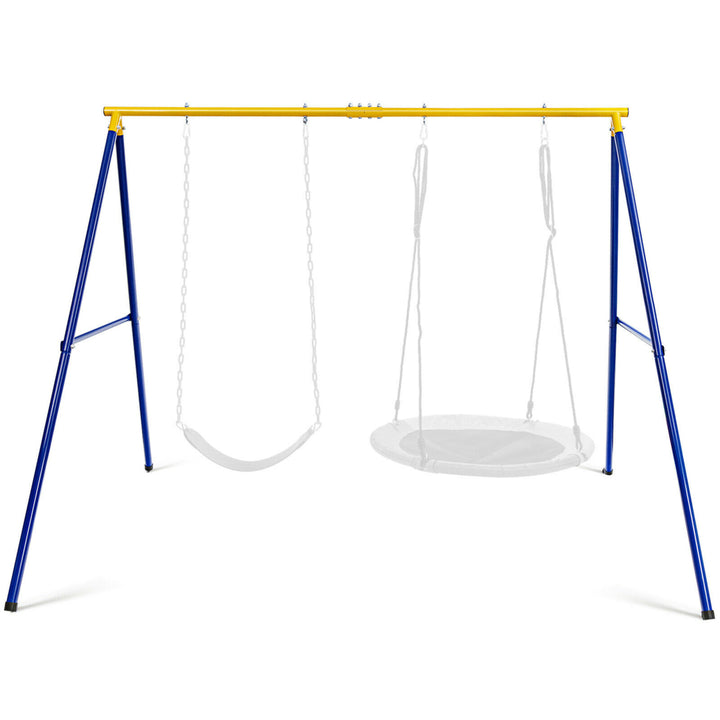 660 LBS Heavy-Duty Metal Swing Frame Extra Large Swing Stand for Kids and Adults Image 1