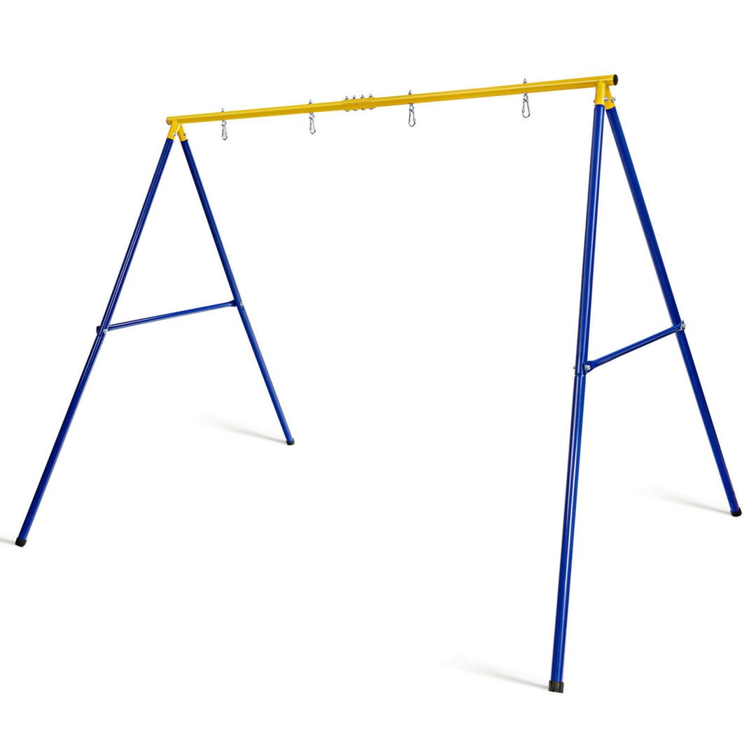 660 LBS Heavy-Duty Metal Swing Frame Extra Large Swing Stand for Kids and Adults Image 9