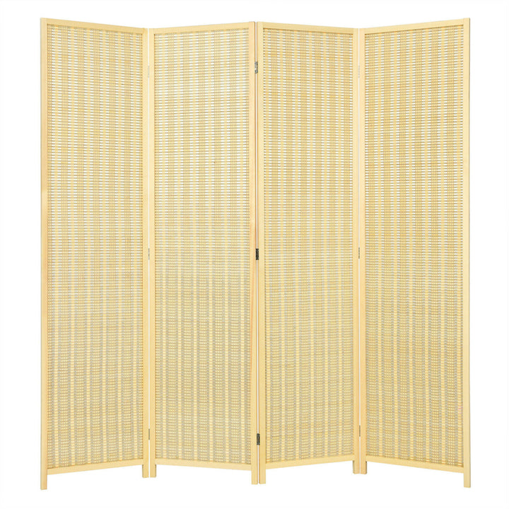 4 Panel Room Divider Screen Portable Folding 6 ft Partition Screen Image 1