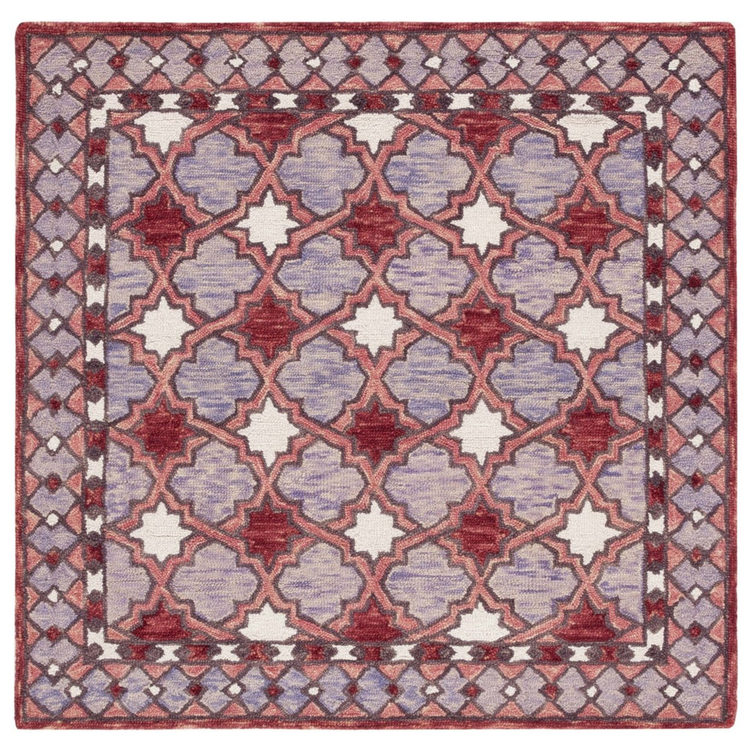 SAFAVIEH Aspen Collection APN121Q Handmade Red / Pink Rug Image 3