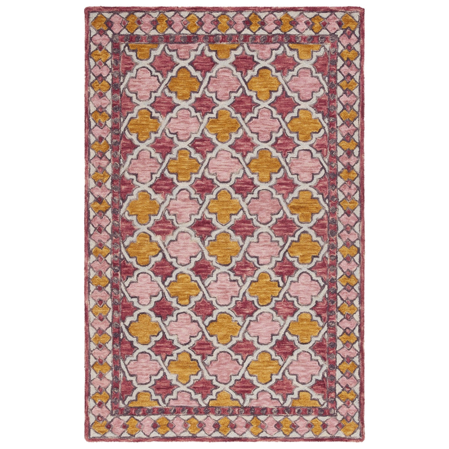 SAFAVIEH Aspen APN121U Handmade Pink / Yellow Rug Image 1