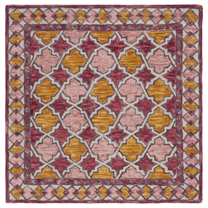 SAFAVIEH Aspen APN121U Handmade Pink / Yellow Rug Image 3