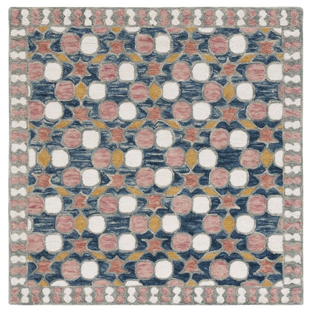 SAFAVIEH Aspen Collection APN128F Handmade Grey/Pink Rug Image 3