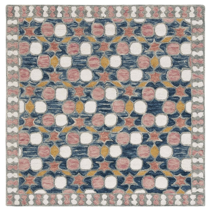 SAFAVIEH Aspen Collection APN128F Handmade Grey/Pink Rug Image 1