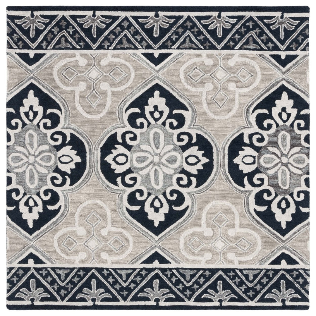 SAFAVIEH Aspen APN350M Handmade Blue / Beige Rug Image 1