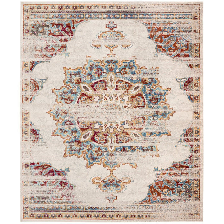 SAFAVIEH Aspen APN352M Handmade Blue / Yellow Rug Image 7